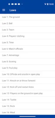 Laws of Rugby android App screenshot 16