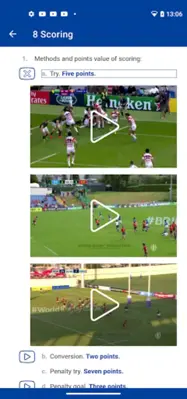 Laws of Rugby android App screenshot 18